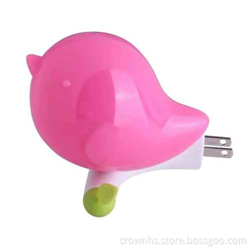 New AC Plug Bird AC110-220V Wall Socket Light-control Sensor LED Night Light Bedroom lamp